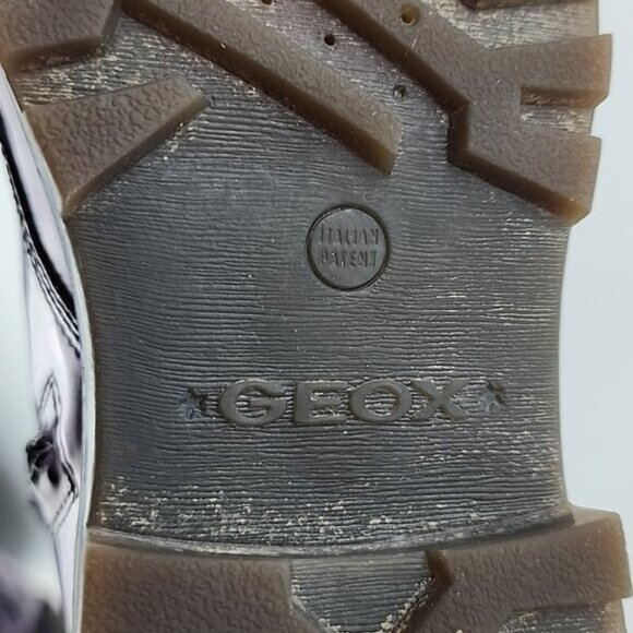 GEOX Respira Women's Combat Boots Purple Black Muted Floral Lace Up Size 36 - Picture 14 of 16